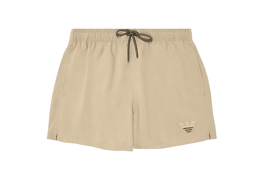 Emporio Armani Badeshorts Boxer Beachwear mit zweifarbiger Adler-Stickerei günstig online kaufen