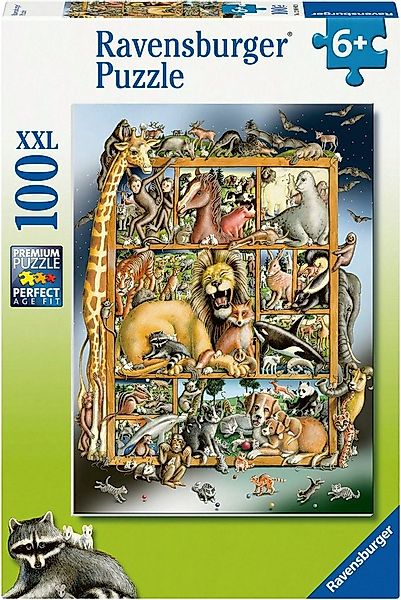 Ravensburger Puzzle Tiere im Regal, 100 Puzzleteile, Made in Germany günstig online kaufen