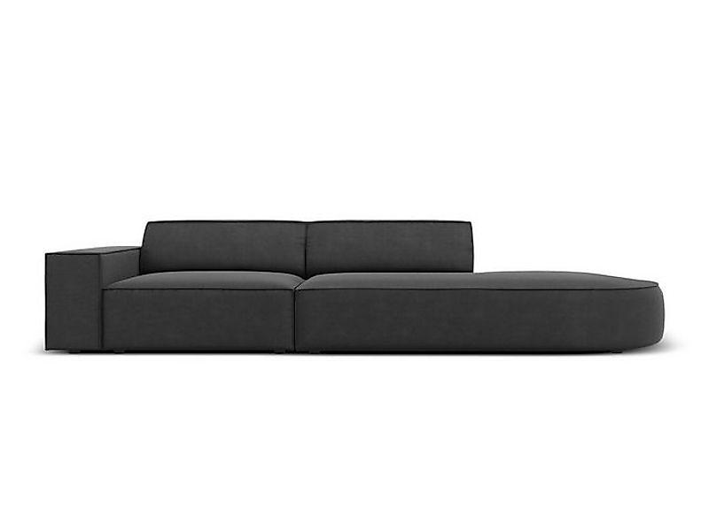 Micadoni Sofa Jodie, 3-Sitzer offen runde Recamiere günstig online kaufen