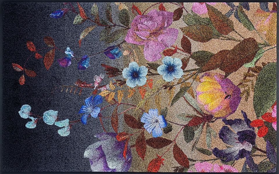 wash+dry by Kleen-Tex Teppich Midnight Blooms, rechteckig, Höhe: 7 mm günstig online kaufen