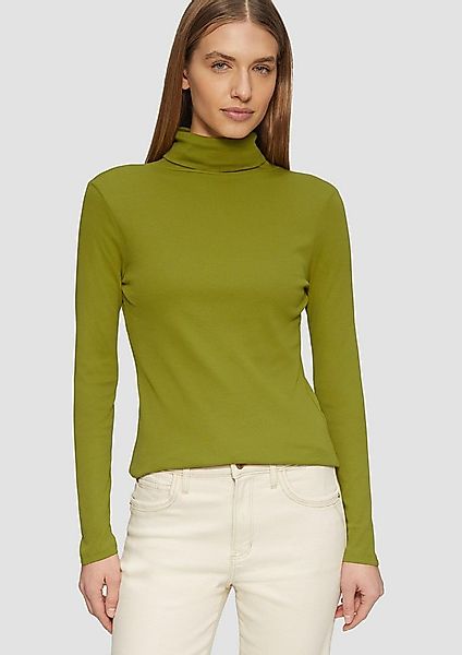s.Oliver Langarmshirt T-Shirt Elastisches Langarmshirt mit Rollkragen günstig online kaufen