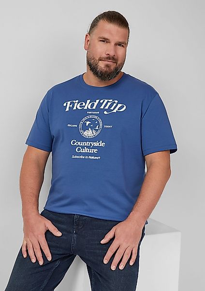 s.Oliver Kurzarmshirt Baumwoll-T-Shirt mit Frontprint günstig online kaufen