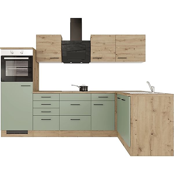Flex-Well Küchenzeile "Cara" mit und ohne E-Geräten erhältlich, Gesamtbreit günstig online kaufen