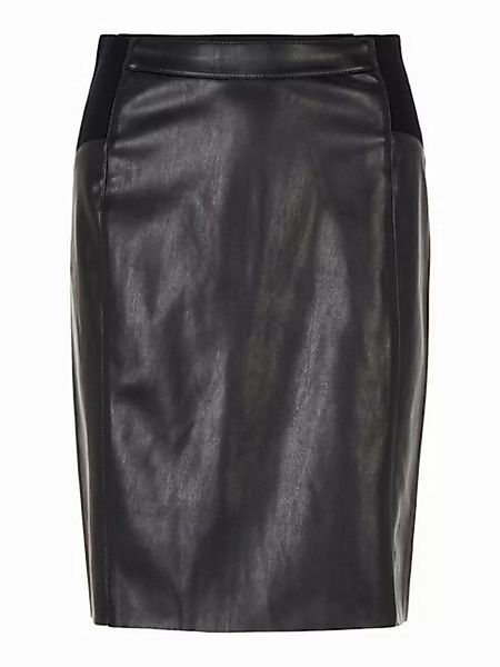 Vero Moda Lederimitatrock "VMBUTTERSIA HW COATED SKIRT NOOS" günstig online kaufen