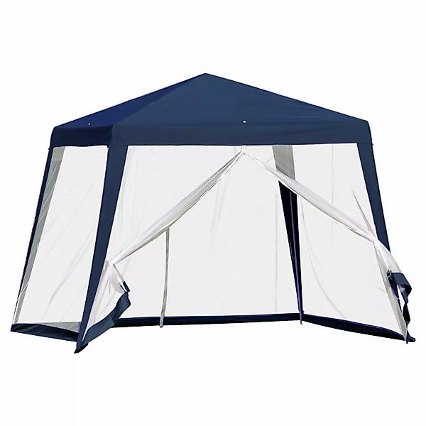 Outsunny Pavillon blau Polyester B/H/L: ca. 300x245x300 cm günstig online kaufen