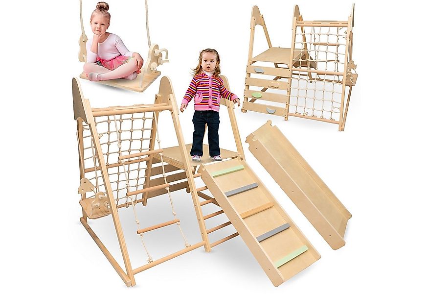 Mamabrum Lernspielzeug Mamabrum 5-in-1 Holzspielplatz für Kinder günstig online kaufen