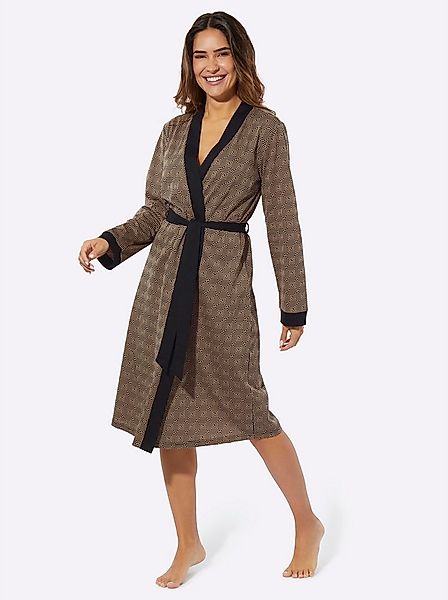 Sieh an! Morgenmantel Morgenmantel Langarm, Baumwolle, Single-Jersey günstig online kaufen