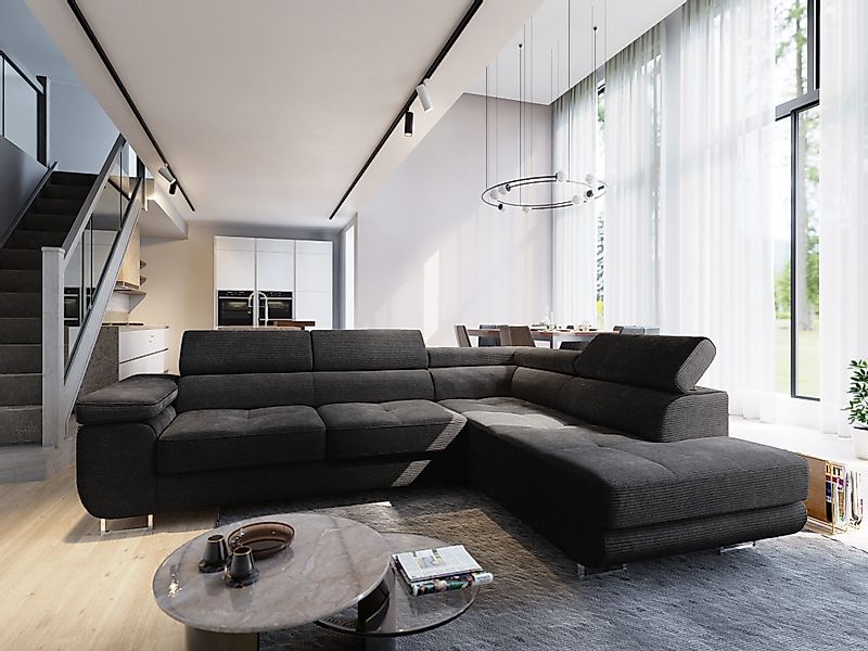 Masseno Ecksofa APIRO mit Schlaffunktion L-Form, günstig online kaufen