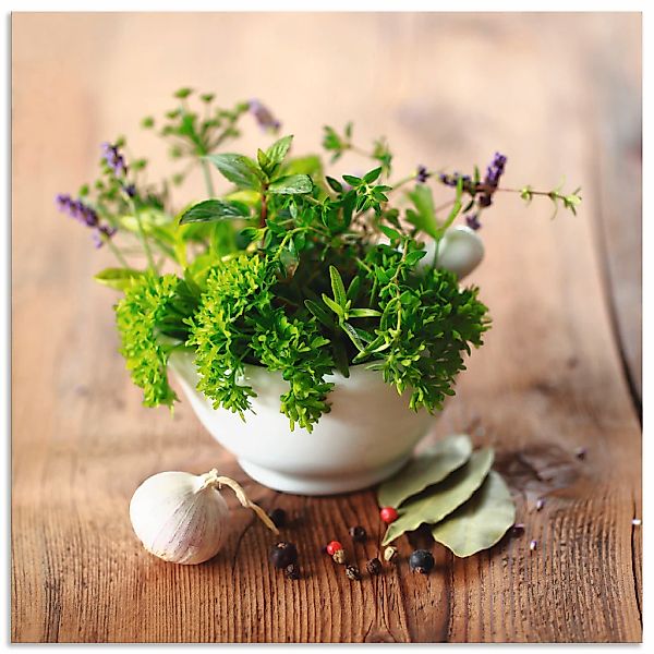 Artland Wandbild "Verschiedene Kräuter - Küche" Arrangements 1 Stk. tlg. al günstig online kaufen