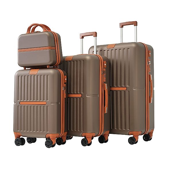 MODFU Trolleyset Hartschalenkoffer-Set, Hartschalen-Trolley, 4 Rollen, günstig online kaufen