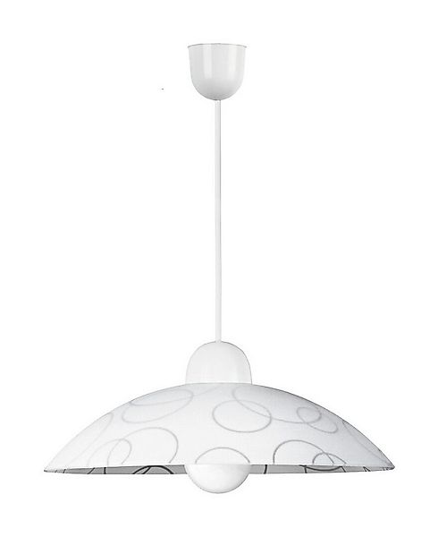 Rabalux Pendelleuchte "Ada" Kunststoff, weiß, rund, E27, ø300mm günstig online kaufen