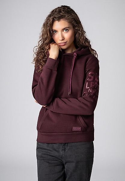 SUBLEVEL Kapuzenpullover Damen Hoodie mit auffälligen Prints auf Ärmel und günstig online kaufen