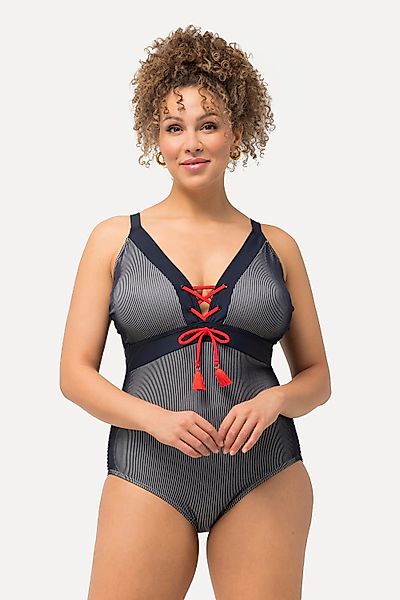 Ulla Popken Badeanzug Badeanzug Streifen Softcups günstig online kaufen