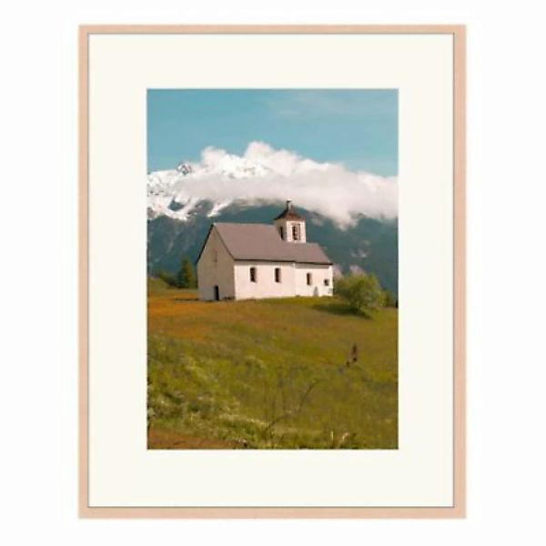 Any Image Wandbild Alpenkirche beige Gr. 50 x 60 günstig online kaufen