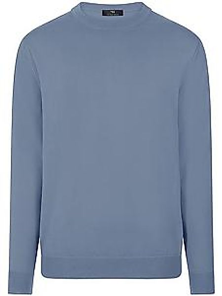 Rundhals-Pullover Peter Hahn blau günstig online kaufen