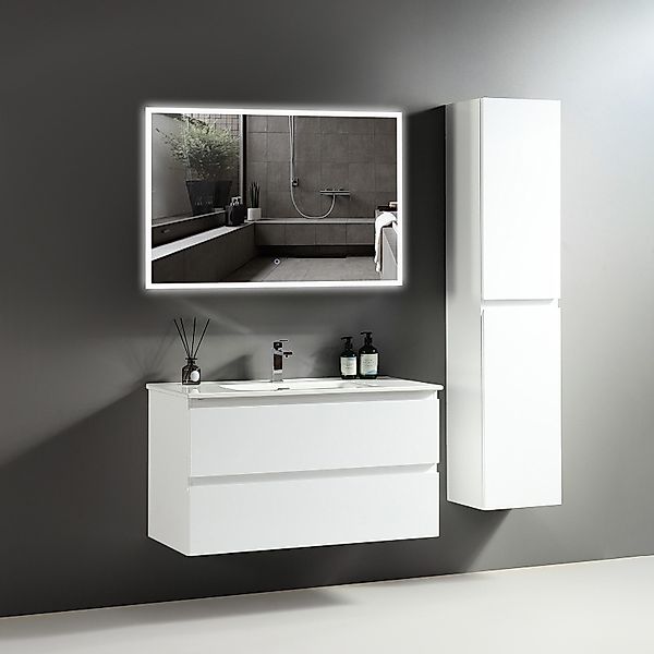 Alpenberger Badmöbel-Set Badezimmermöbel Badezimmer Schrank - günstig online kaufen
