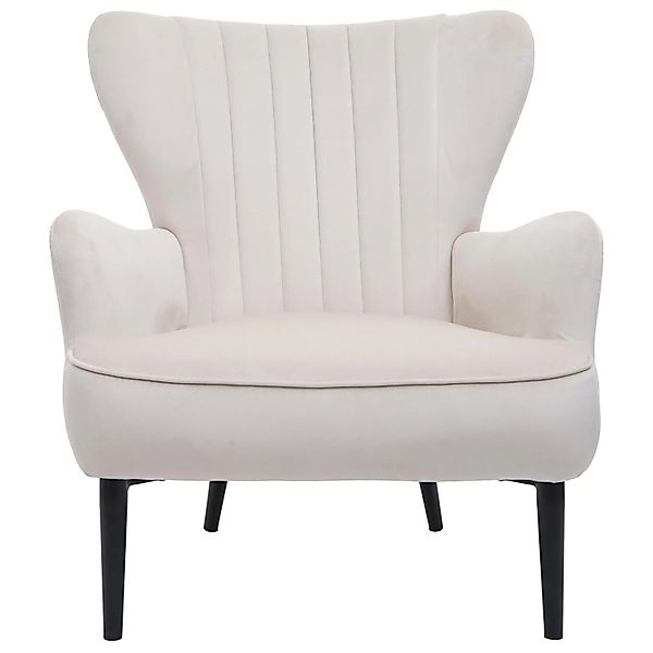 MCW Lounge-Sessel K37 Samt 280g/m² Creme-Beige günstig online kaufen