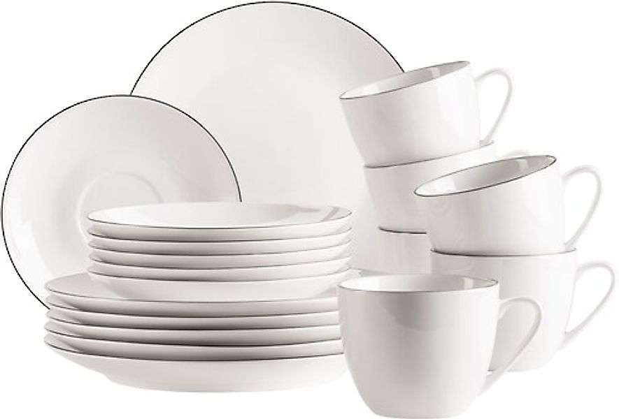 MÄSER Kaffeeservice »FELISE, Kaffeeservice, Porzellan«, (Set, 18 tlg.), Ges günstig online kaufen