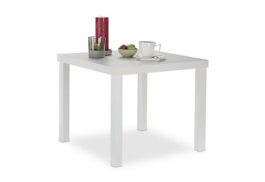 relaxdays Beistelltisch weiß quadratisch günstig online kaufen