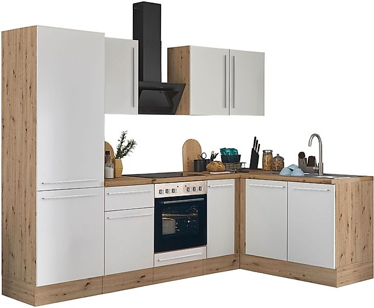 KOCHSTATION Winkelküche "Florida, Stellbreite 270x165 cm" wahlweise mit E-G günstig online kaufen