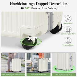 Coolhut Handgepäck-Trolley Reisekoffer Hartschalen-Koffer Alu-Rahmen mit günstig online kaufen