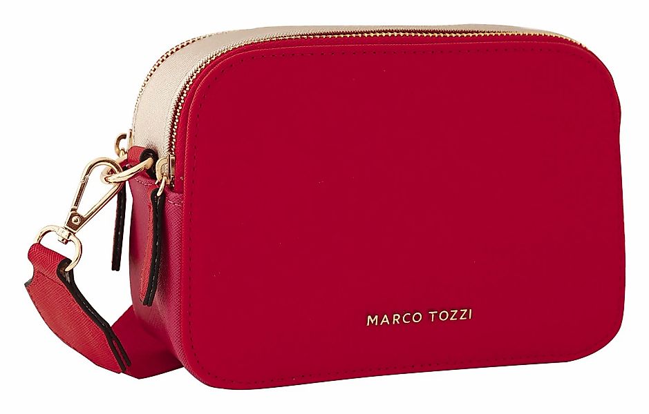 MARCO TOZZI Umhängetasche, Damen Henkeltasche, Schultertasche mit zwei Reiß günstig online kaufen