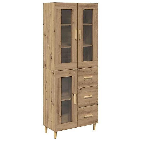 vidaXL Highboard Artisan-Eiche 69,5 x 34 x 180 cm Holzwerkstoff 3415886 günstig online kaufen