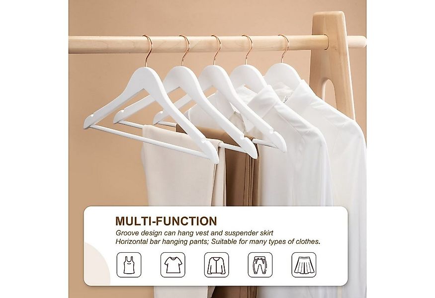 House Day Kleiderbügel Holz für Anzüge, rutschfest, (40-tlg), Kleiderbügel günstig online kaufen
