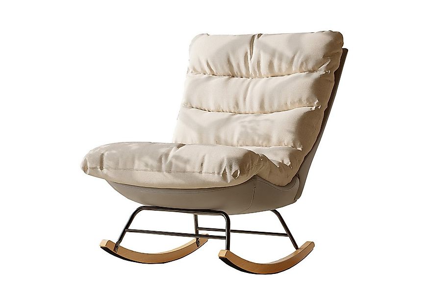 FUROKOY Schaukelstuhl Schaukelstuhl Stillsessel Relaxsessel mit hoher Rücke günstig online kaufen