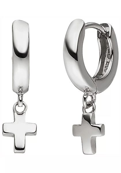JOBO Paar Creolen "Kreuz", 925 Silber günstig online kaufen