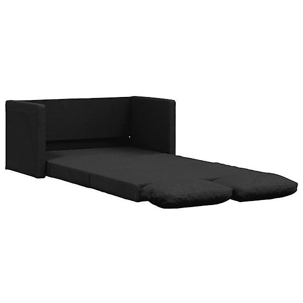 vidaXL Sofa Bodensofa mit Schlaffunktion Schwarz 112x174x55 cm Stoff günstig online kaufen