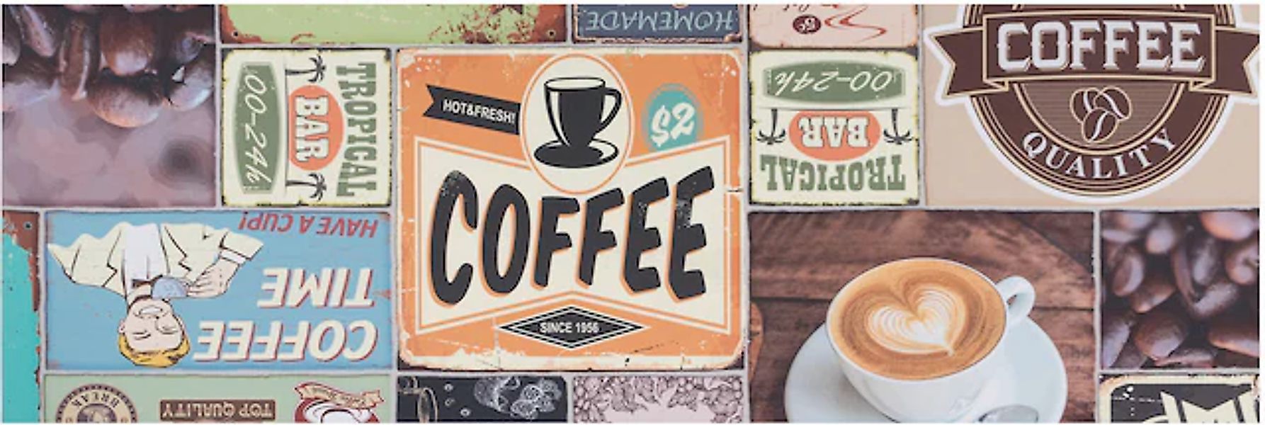 Primaflor-Ideen in Textil Vinyl-Läufer »Küchenläufer COFFEE TIME, Made in B günstig online kaufen