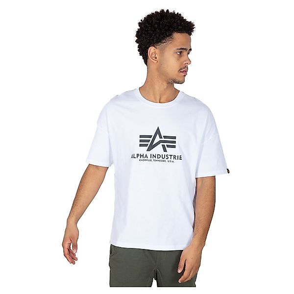 Alpha Industries Basic Os Heavy Kurzärmeliges T-shirt M White günstig online kaufen