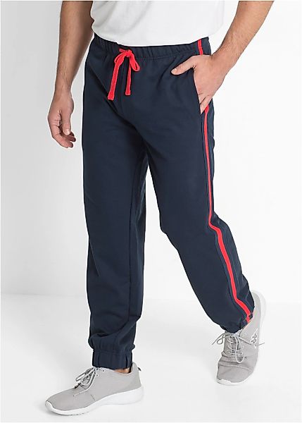 bonprix Jogginghose aus Baumwolle und Polyester, mit vollelastischem Bund, günstig online kaufen