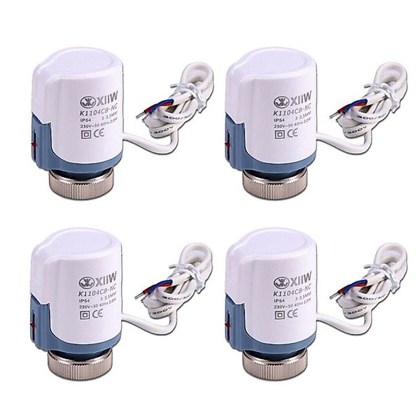 XERSEK Heizkörperthermostat 4x Stellmotor Fussbodenheizung 230v günstig online kaufen