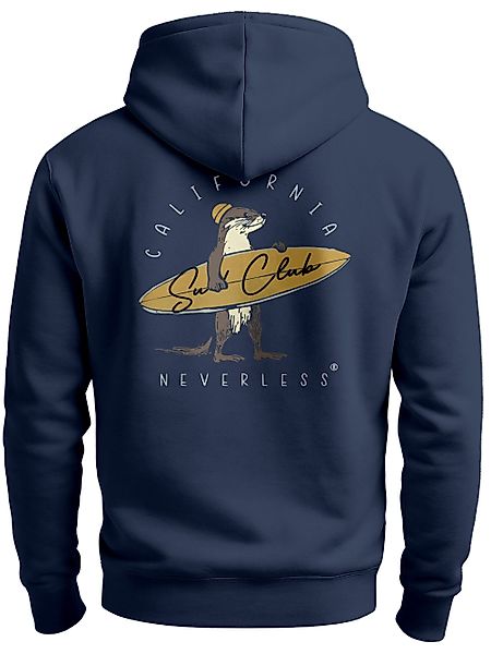 Neverless Hoodie Herren Hoodie Backprint California günstig online kaufen