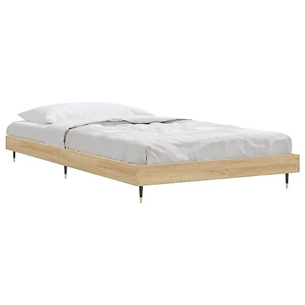 vidaXL Bettgestell ohne Matratze Sonoma-Eiche 90x200 cm Holzwerkstoff 83216 günstig online kaufen