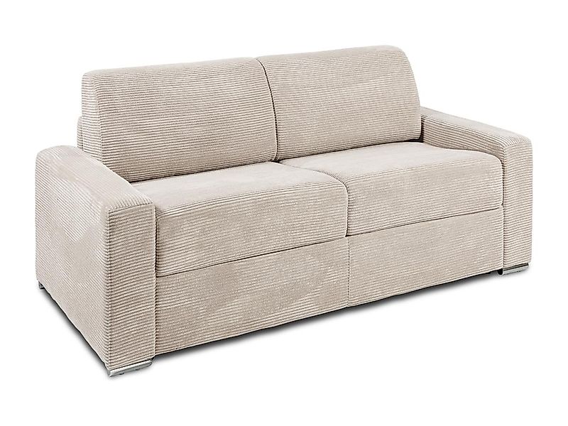 Schlafsofa mit Matratze 3-Sitzer - Liegefläche Lattenrost mit breiten Latte günstig online kaufen