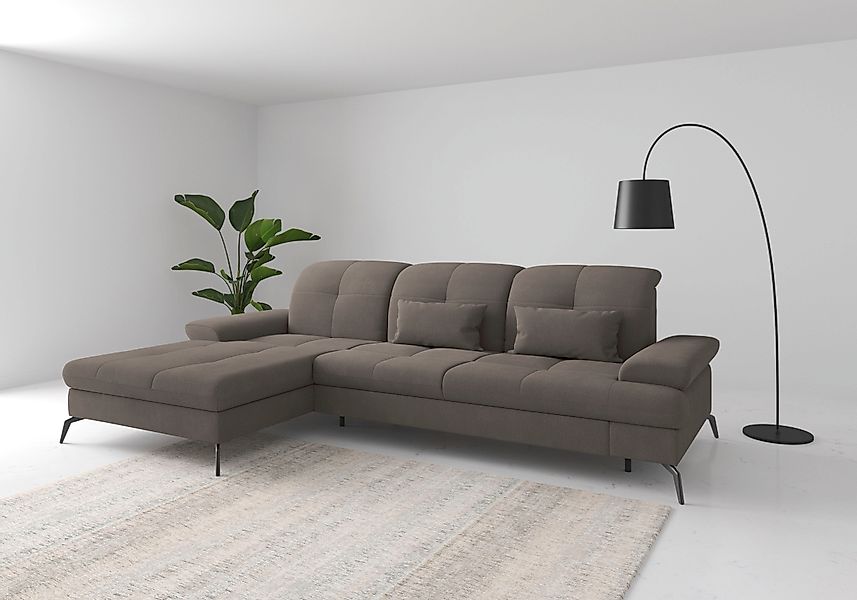 sit&more Ecksofa "Amica, L-Form, inkl. Sitztiefenverstellung & Armteilverst günstig online kaufen