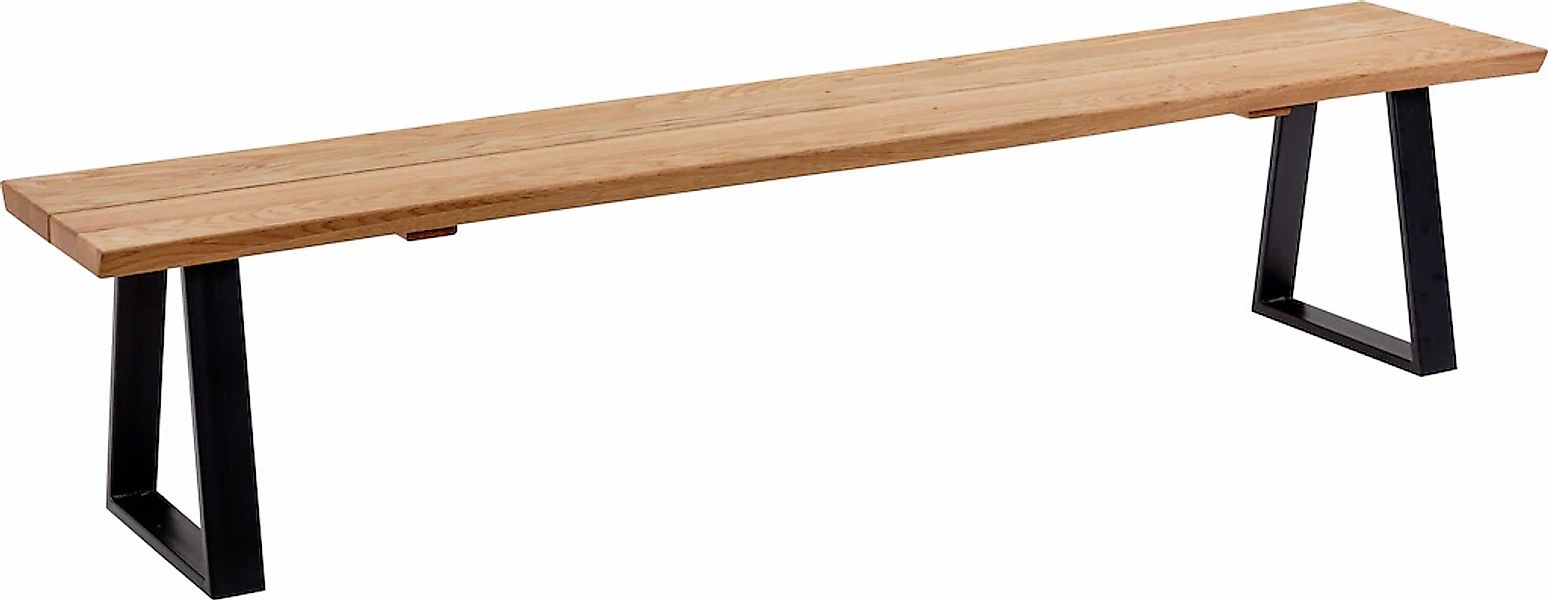 massivline&more Sitzbank "Oviedo 4" modernes Design, Gestell aus massivem M günstig online kaufen