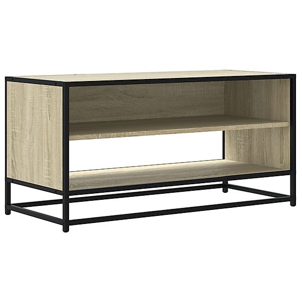 vidaXL TV-Schrank Sonoma-Eiche 91x40x46 cm Holzwerkstoff und Metall 848885 günstig online kaufen