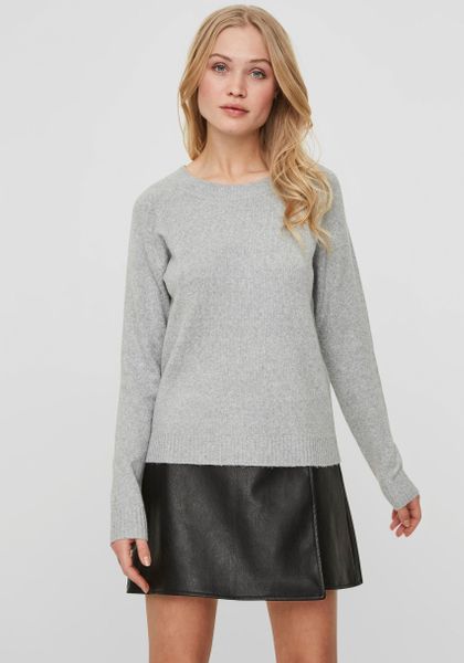 Vero Moda Rundhalspullover VMDOFFY in melierter günstig online kaufen