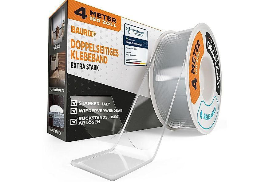 BAURIX Doppelklebeband Nano-Tape Doppelseitig I Doppelseitiges Klebeband Ex günstig online kaufen
