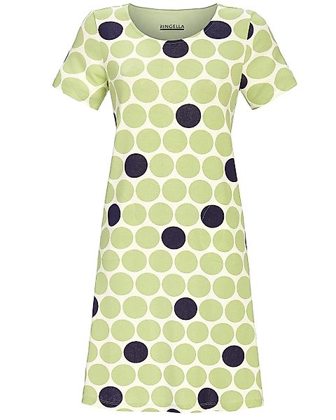 Ringella Nachthemd Kurzarm 'Punkte' 4211026, Agave günstig online kaufen