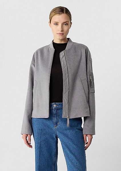 comma Funktionsjacke Outdoor-Jacke Bomberjacke aus Wollmix günstig online kaufen