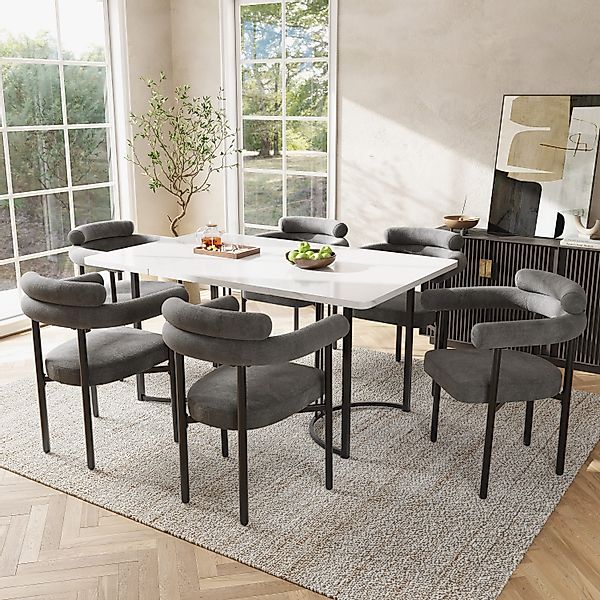 Tongtong Essgruppe moderner Küchentisch Set, MDF günstig online kaufen