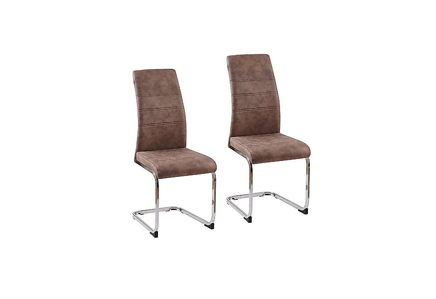 HTI-Living Freischwinger Schwingstuhl SallyC Braun (Set, 2 St), Freischwing günstig online kaufen