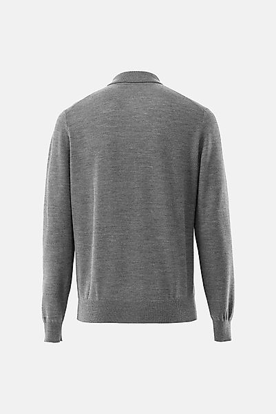 Poloshirt gestrickt mit Langarm günstig online kaufen