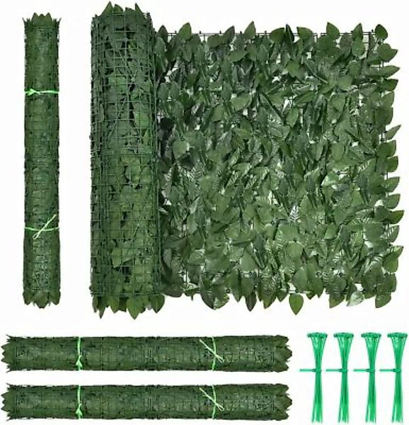 COSTWAY® Pflanzenwand 300 x 100 cm künstlich grün günstig online kaufen