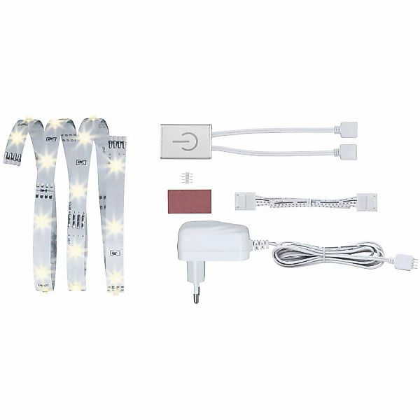 Paulmann YourLED ECO Stripe Komfort-Set Touch Switch 1 m Warmweiß 2,4 W günstig online kaufen